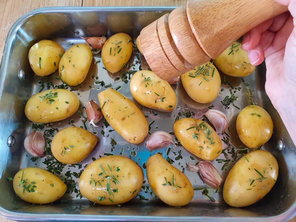 Roasted mini potatoes 10
